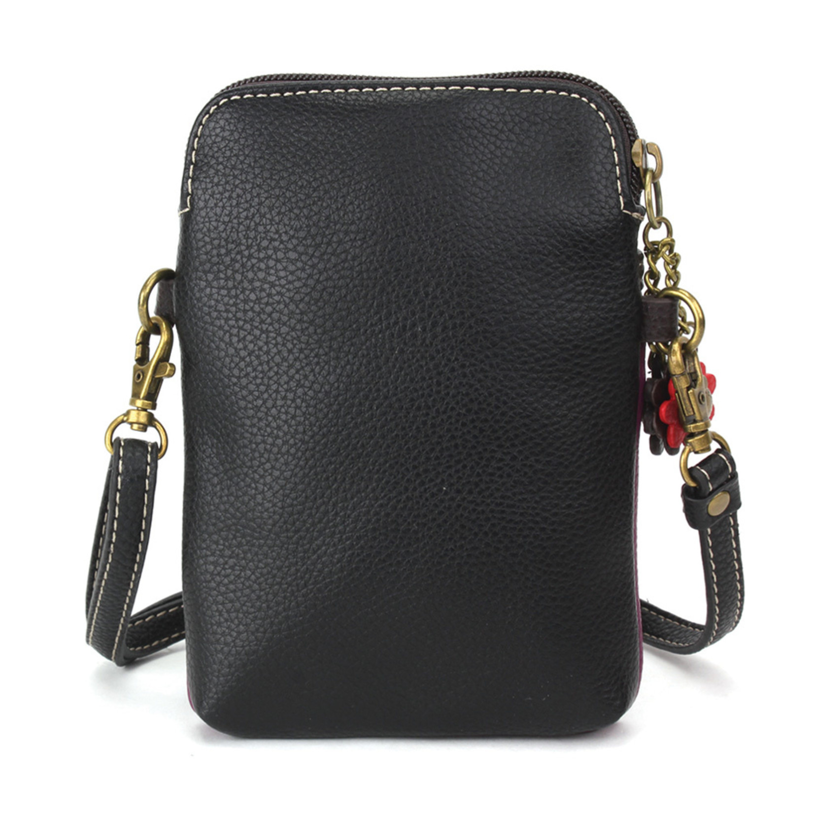 Motorcycle Cell Phone Cross-body Biker Bag Faux Leather 