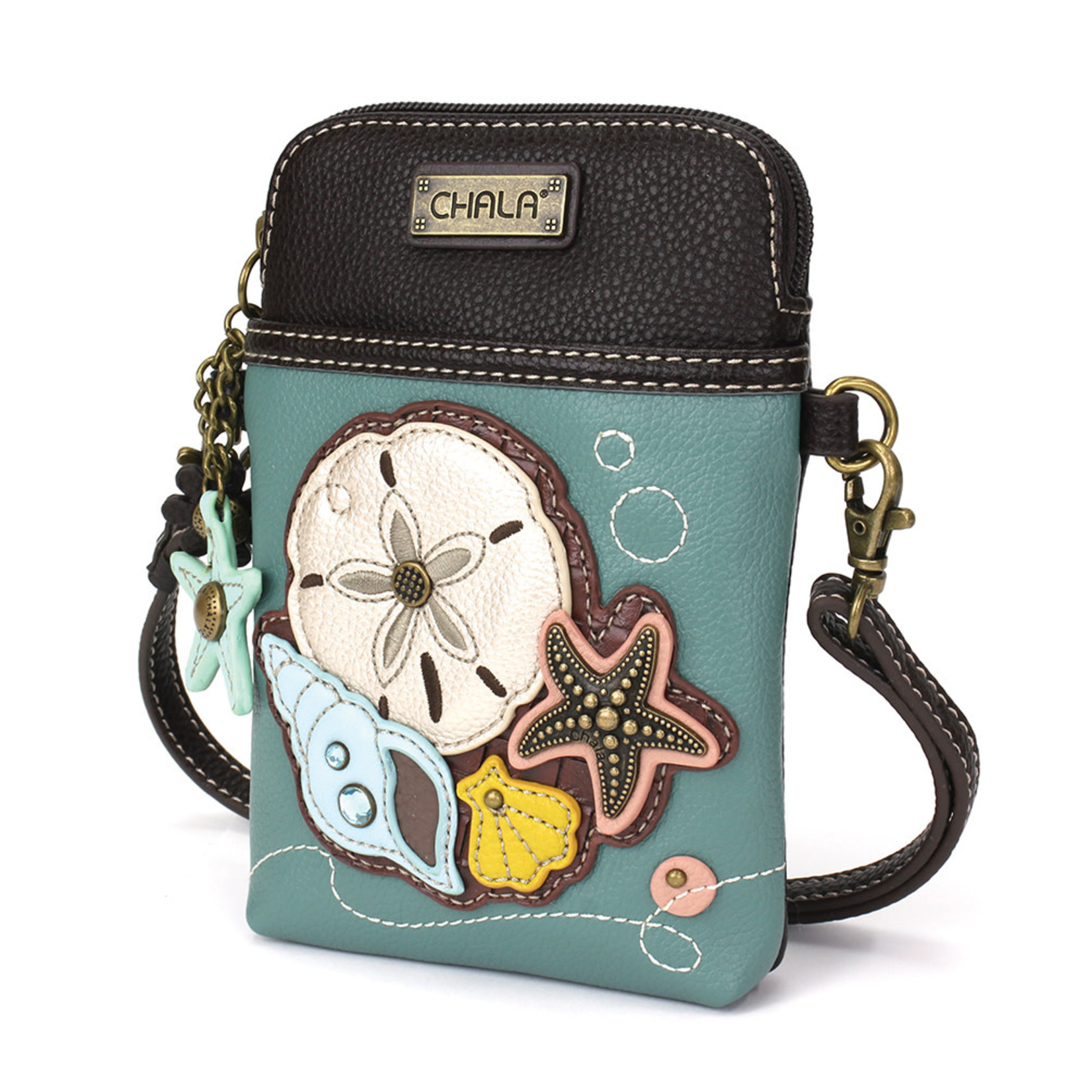 Chala Cell Phone Crossbody Sand Dollar