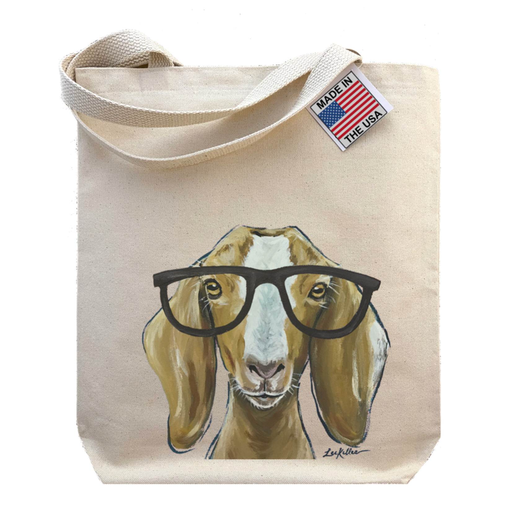 'Madge' Goat - Gusset Tote