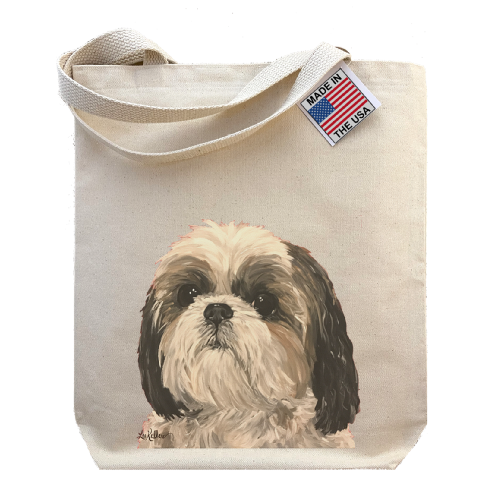 Hippie Hound Studios Shih Tzu - Gusset Tote