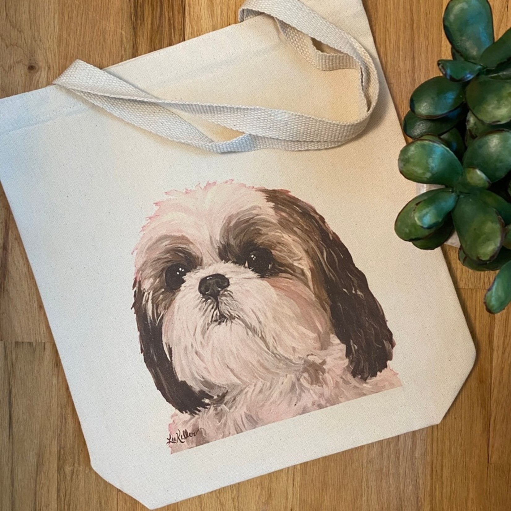 Hippie Hound Studios Shih Tzu - Gusset Tote