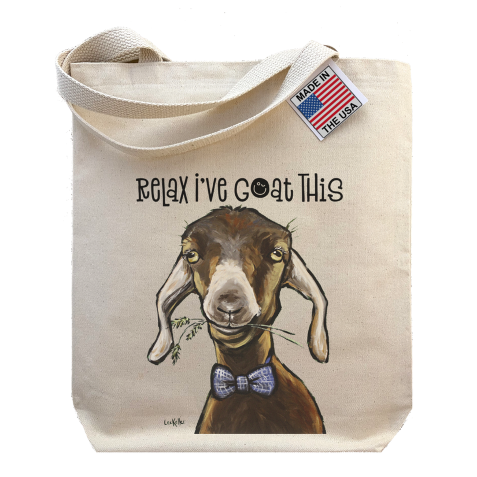 Hippie Hound Studios Relax I've Goat This - Gusset Tote