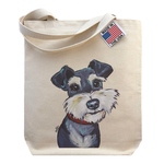 Hippie Hound Studios Schnauzer - Gusset Tote