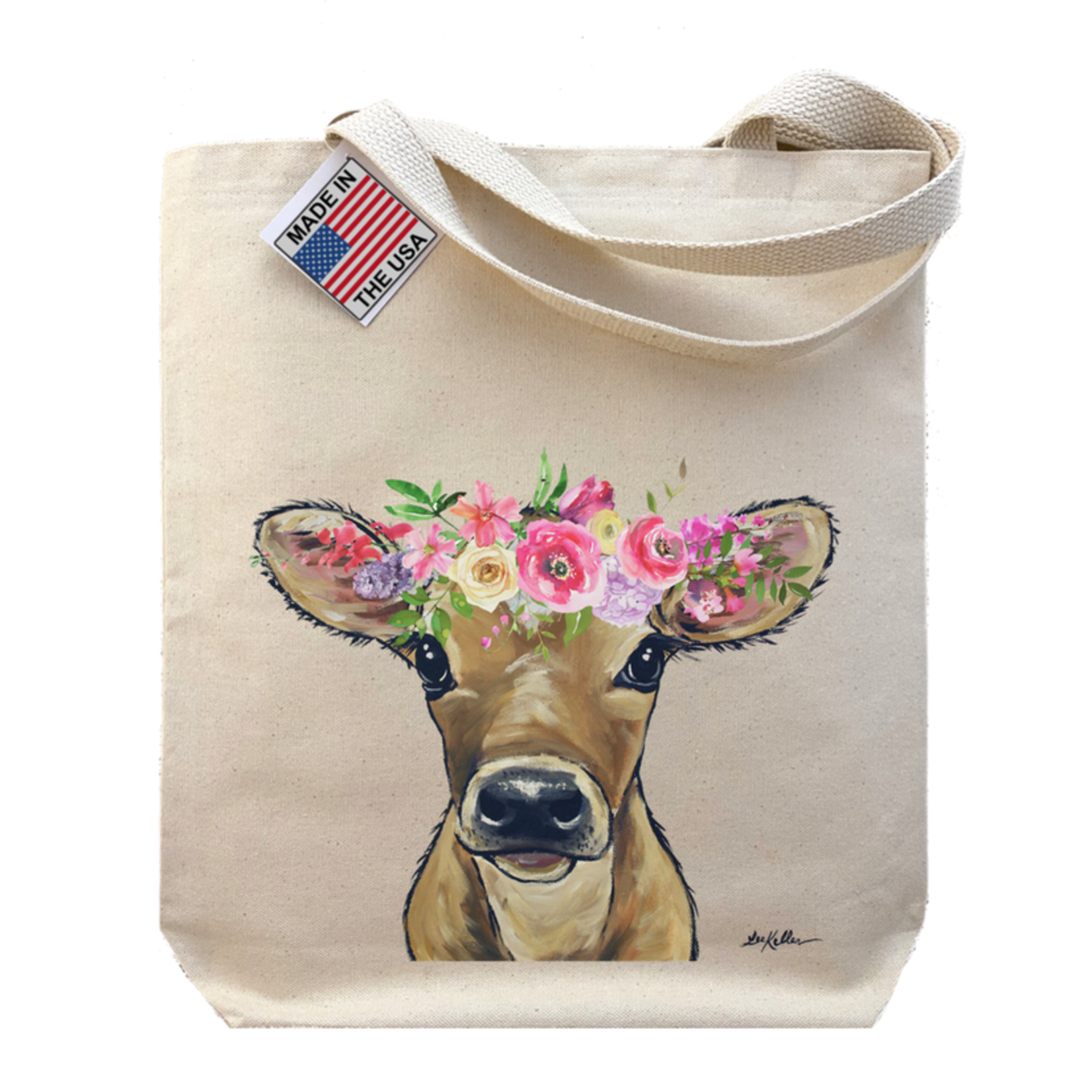 Hippie Hound Studios Spring Flower Calf - Gusset Tote