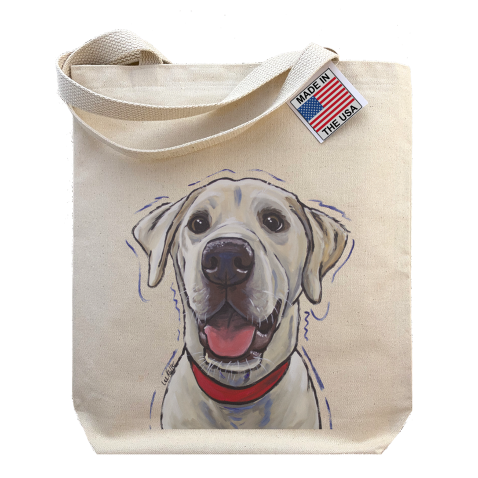 Hippie Hound Studios Yellow Lab - Gusset Tote