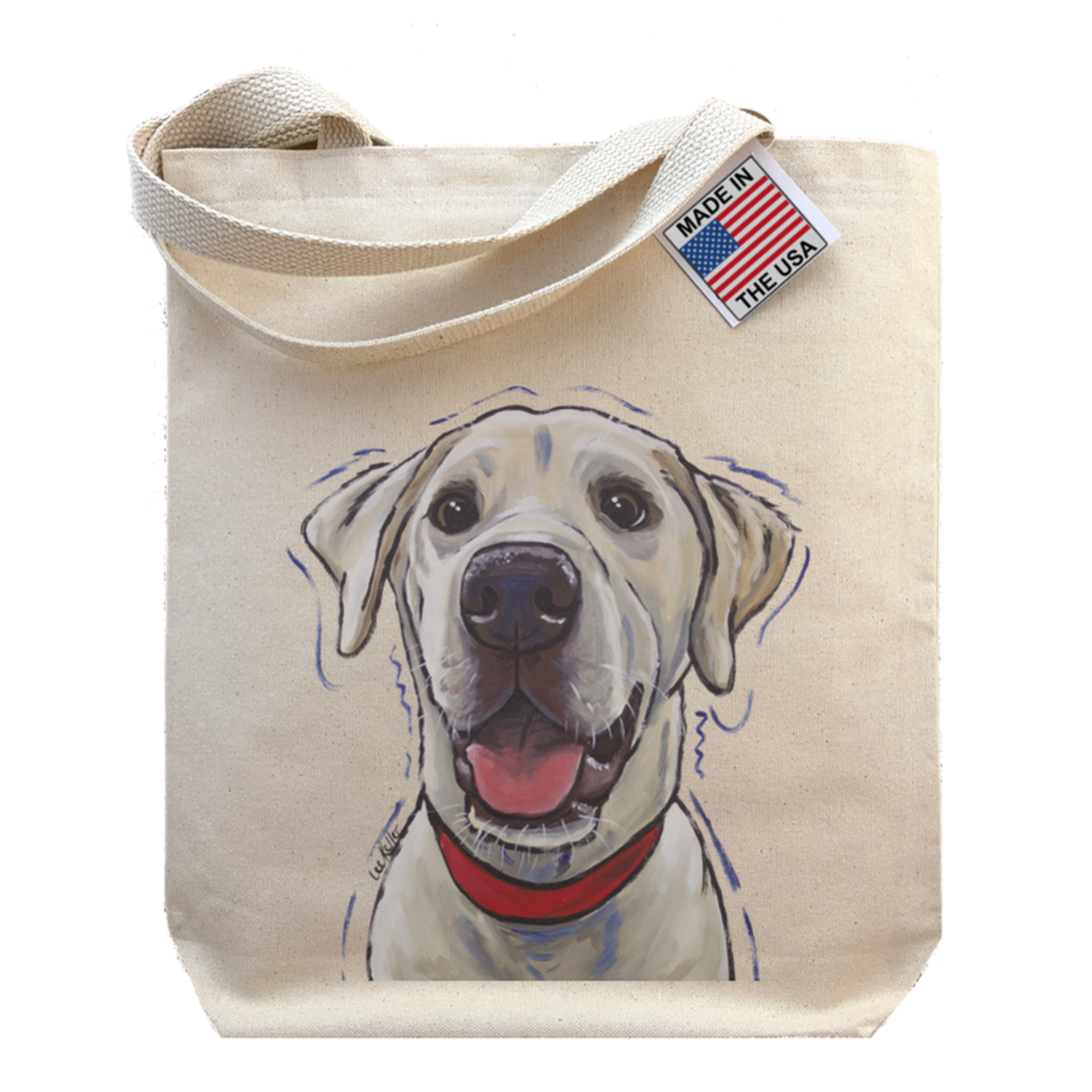 Yellow Lab - Gusset Tote