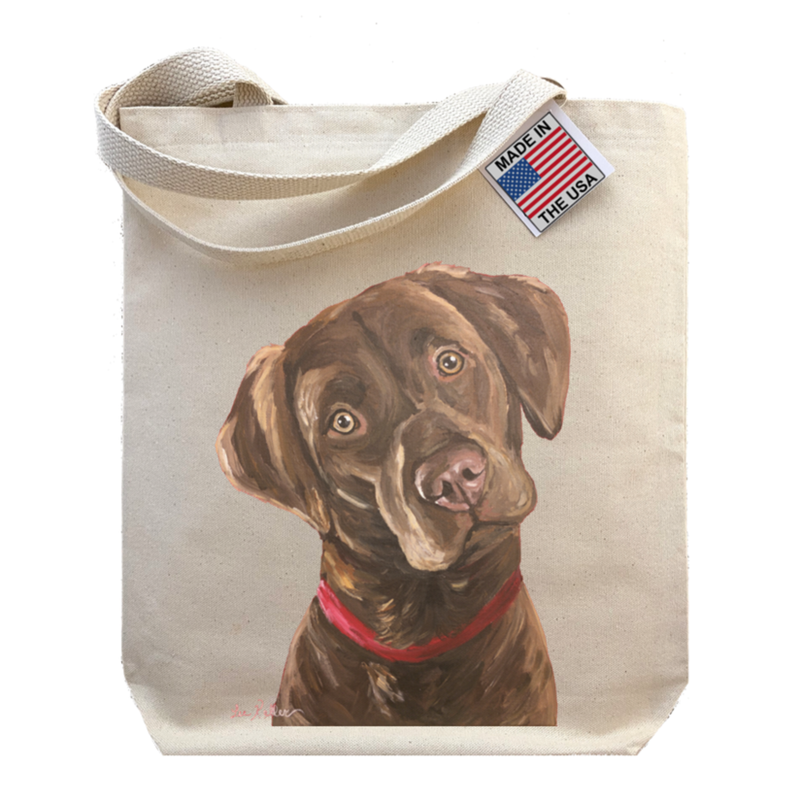 Chocolate Lab - Gusset Tote