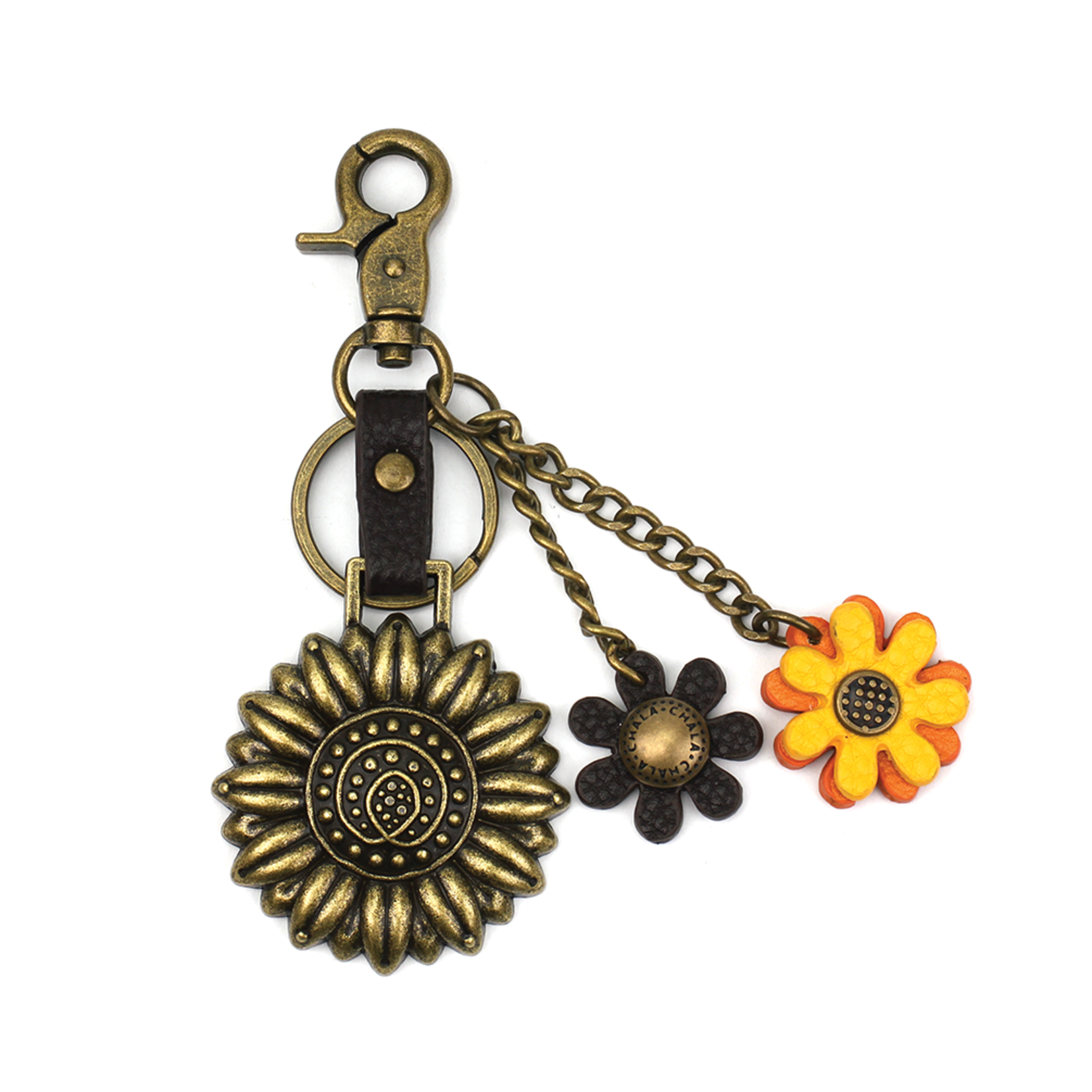 Chala Metal Charming Key Chain - Sunflower