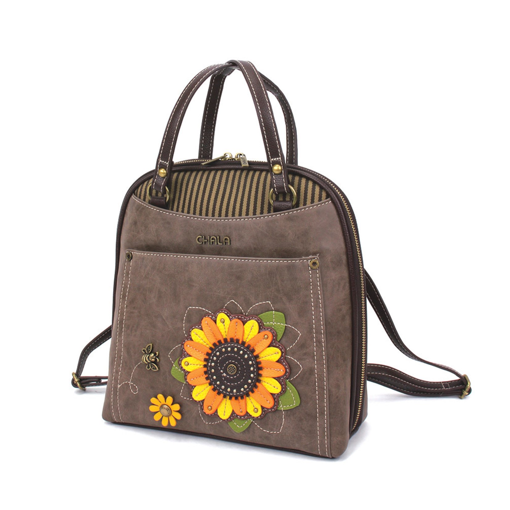 Chala Convertible Backpack Purse Sunflower