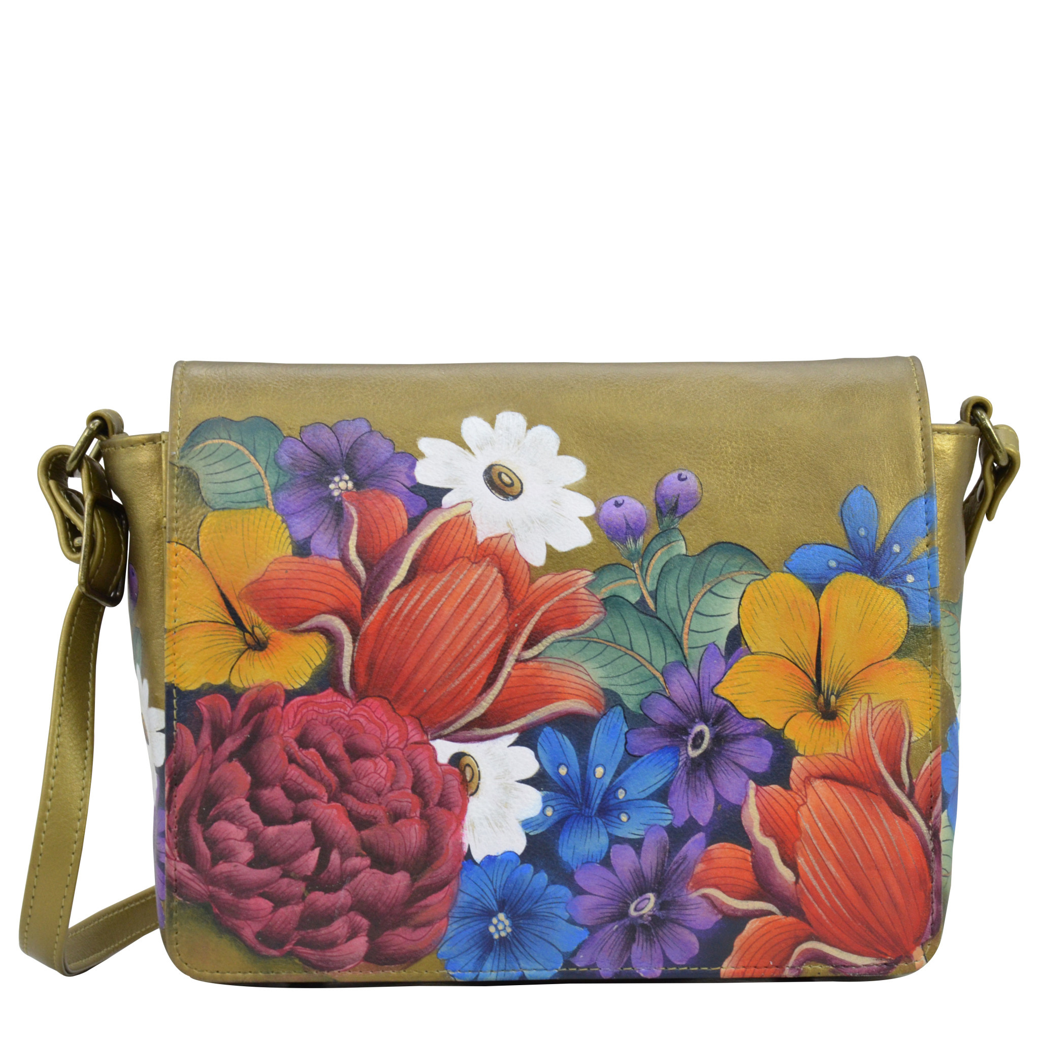 Dreamy Floral - Medium Flap Crossbody 683-DRF - The Handbag Store