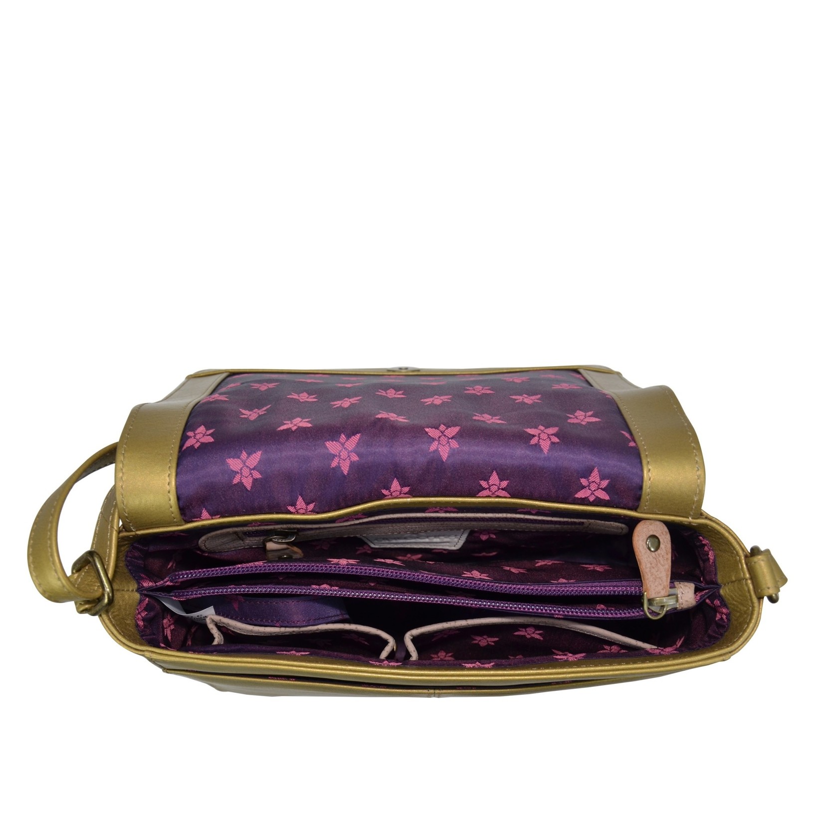 Anuschka 683-DRF:  Dreamy Floral - Medium Flap Crossbody