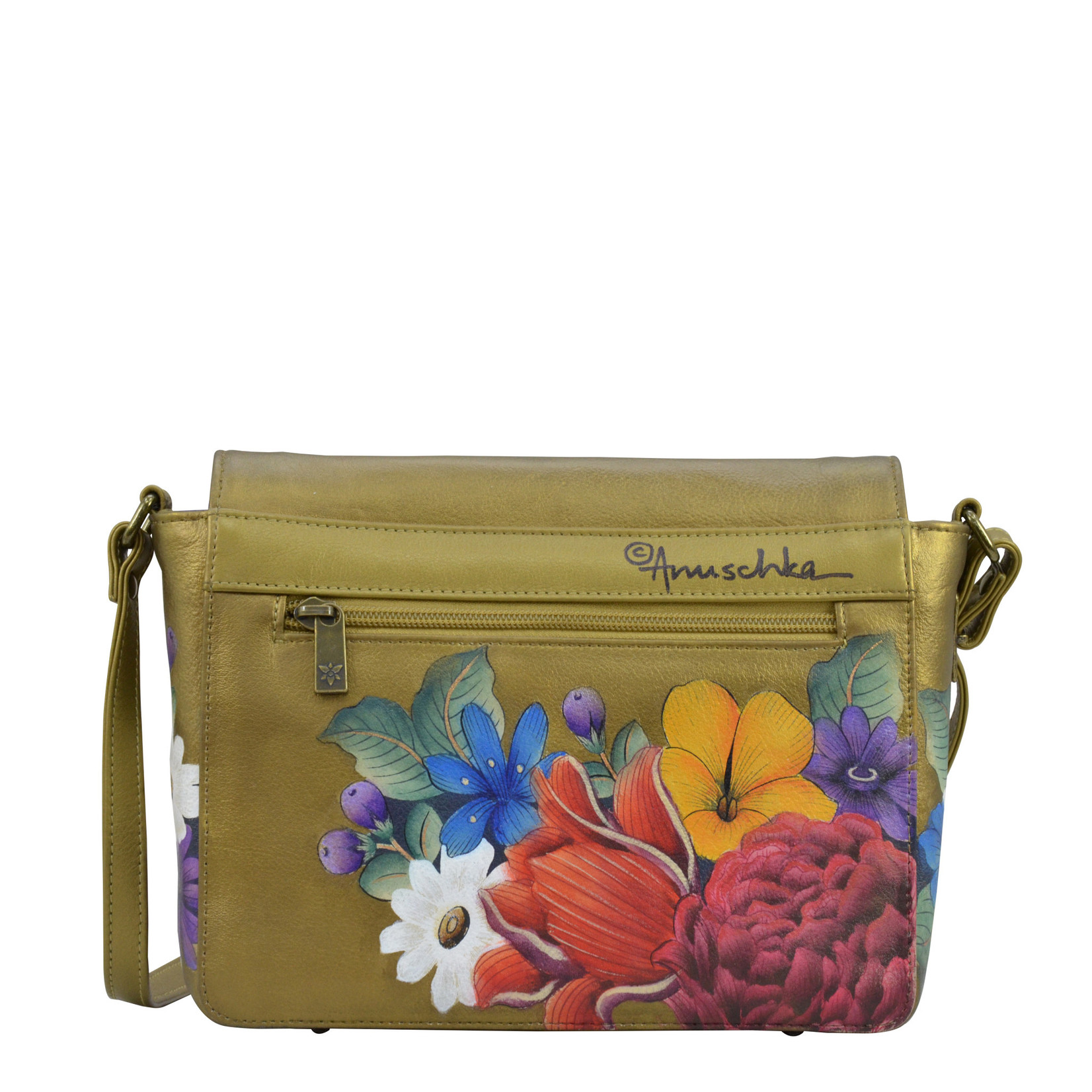 Anuschka 683-DRF:  Dreamy Floral - Medium Flap Crossbody