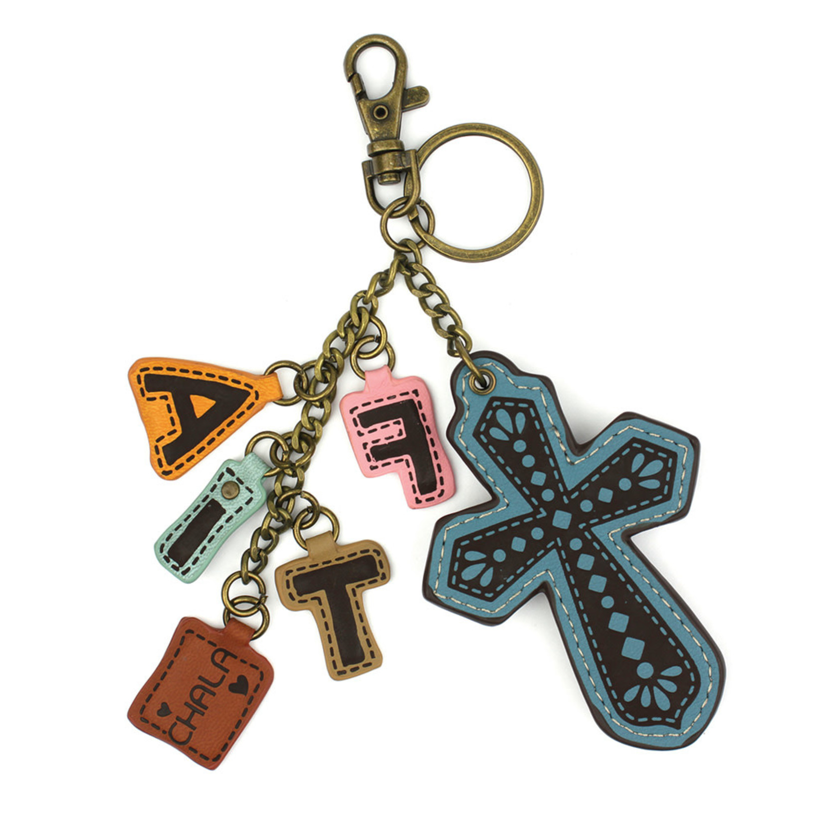 Chala Charming Charms Keychain - Cross (Faith)
