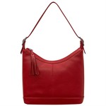 6924 Red - Classic Leather Hobo