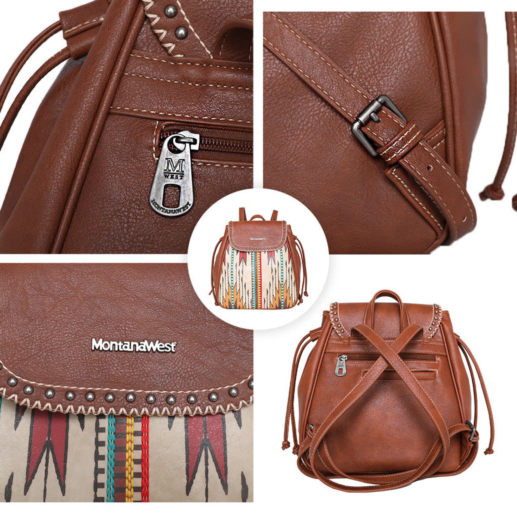 Montana West USA MW1031-9110BR - Brown - Backpack