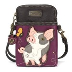 Chala Cell Phone Crossbody - Spotted Pink Pig