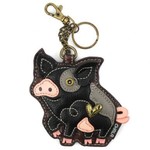 Chala Key Fob - Spotted Black Pig