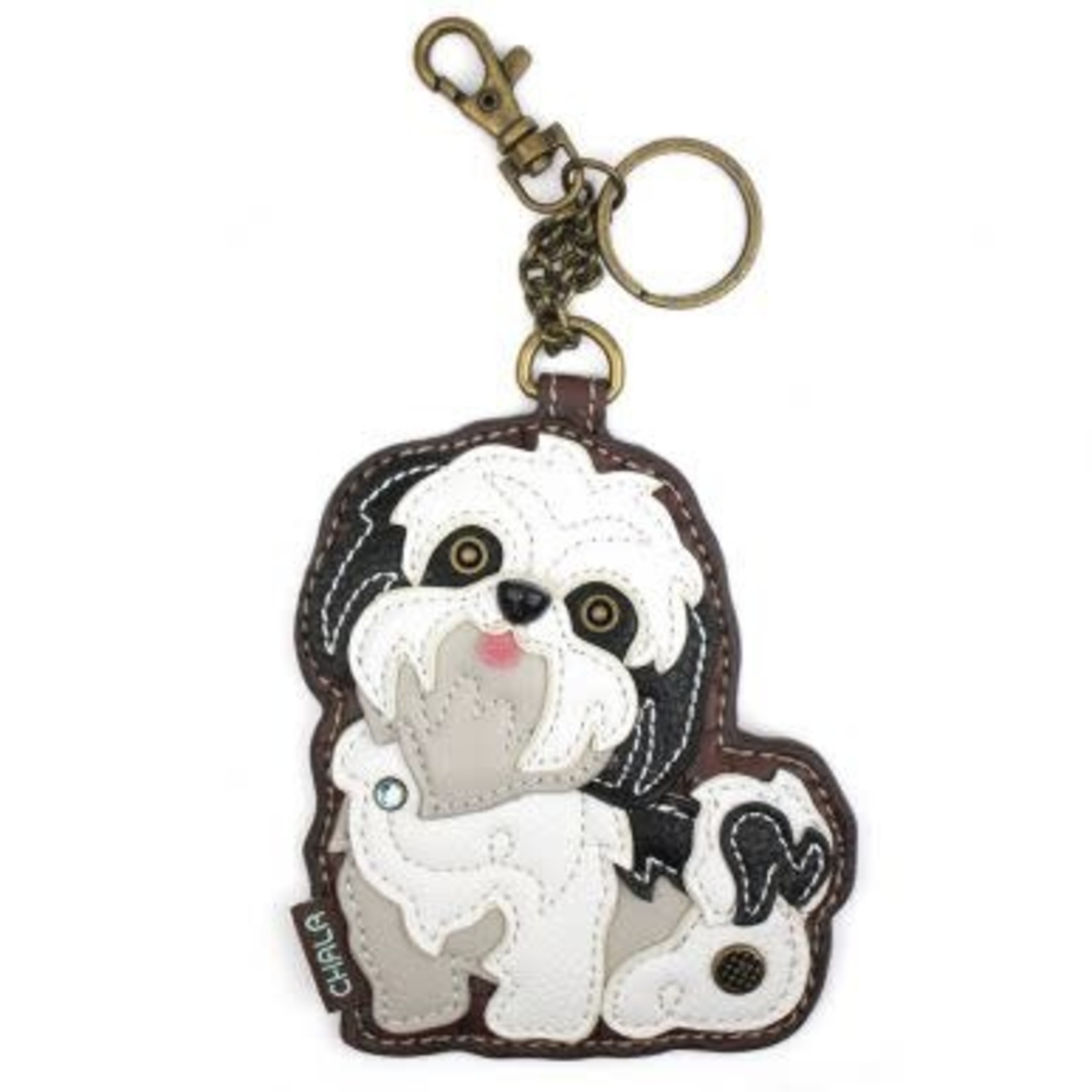 Chala Key Fob - Shih Tzu - White