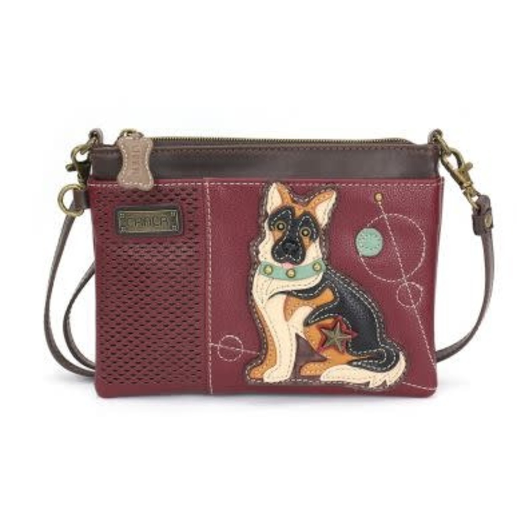 Chala Laser Cut Mini Crossbody - German Shepherd