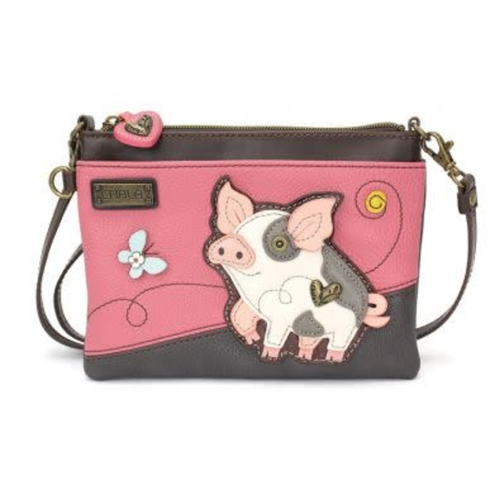 Dachshund CRISS Cellphone Crossbody Bag-Gray, Vegan by Chala – The Pink Pigs