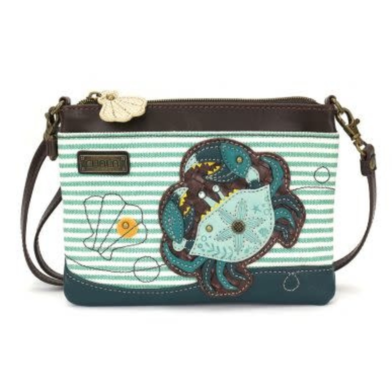 Chala Mini Crossbody - Teal Crab