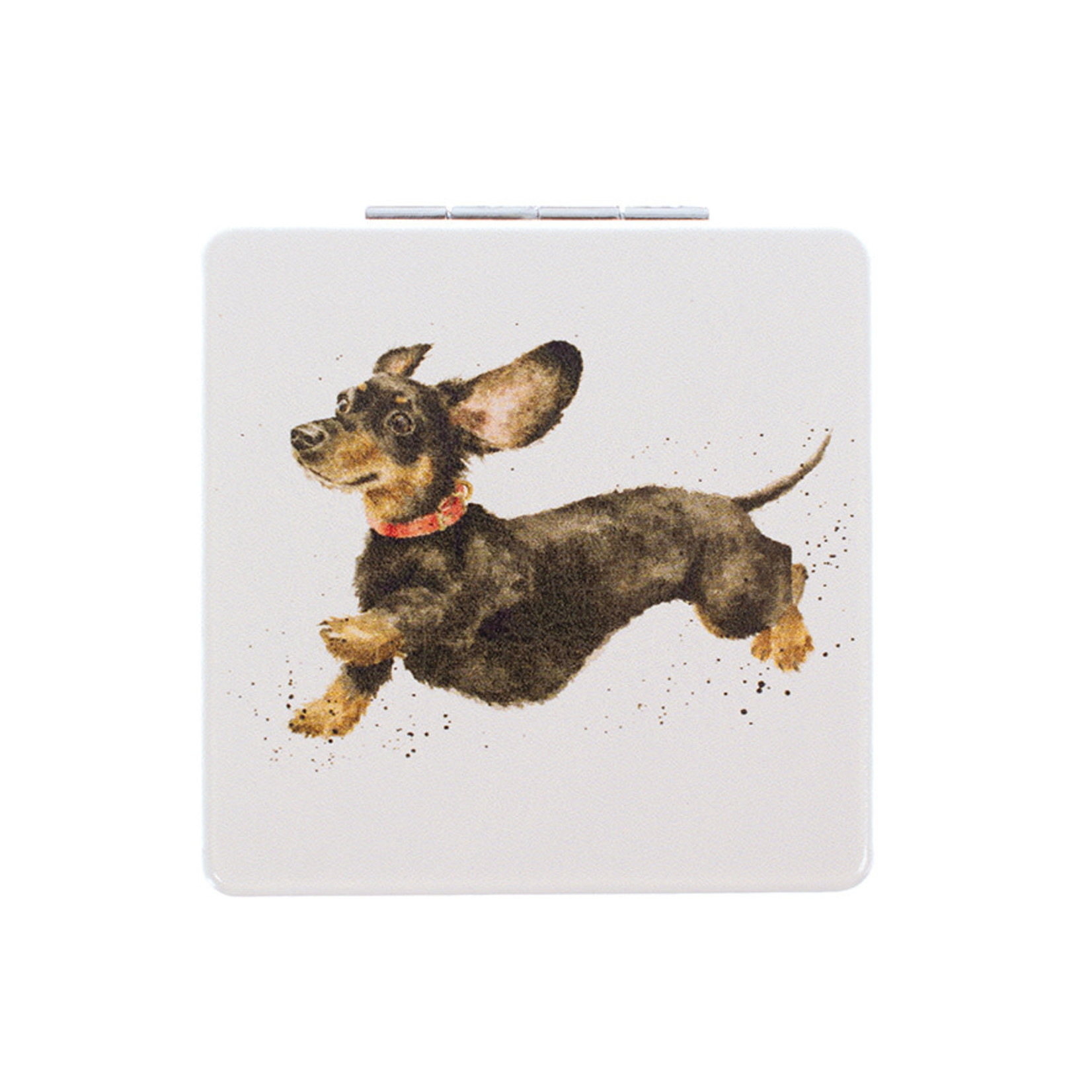 Wrendale Designs MR007 Compact Mirror - 'That Friday Feeling' Dachshund