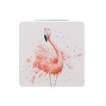 Wrendale Designs MR006 Compact Mirror - 'Pretty in Pink' Flamingo