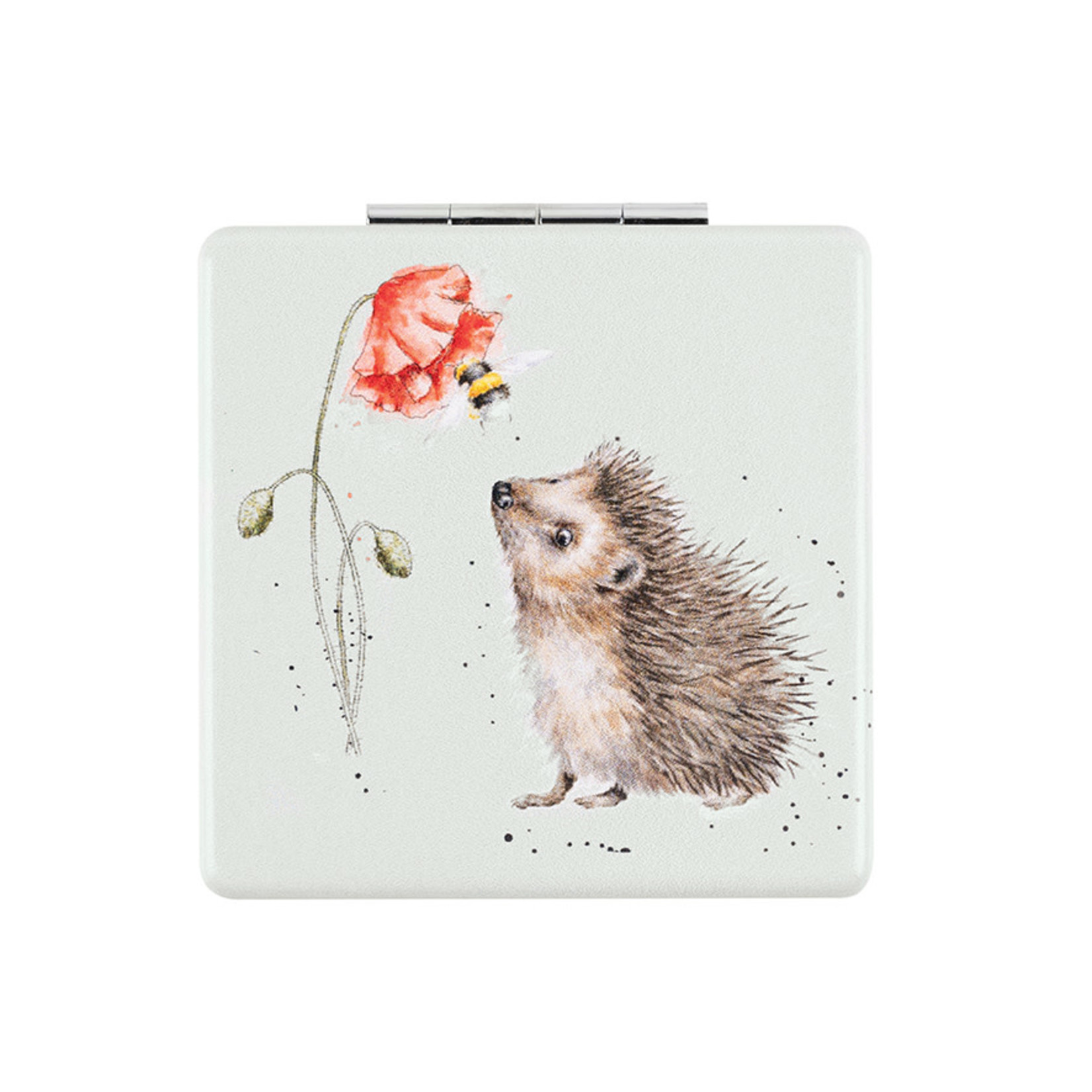 Wrendale Designs MR014 Compact Mirror - 'Busy as a Bee' Hedgehog