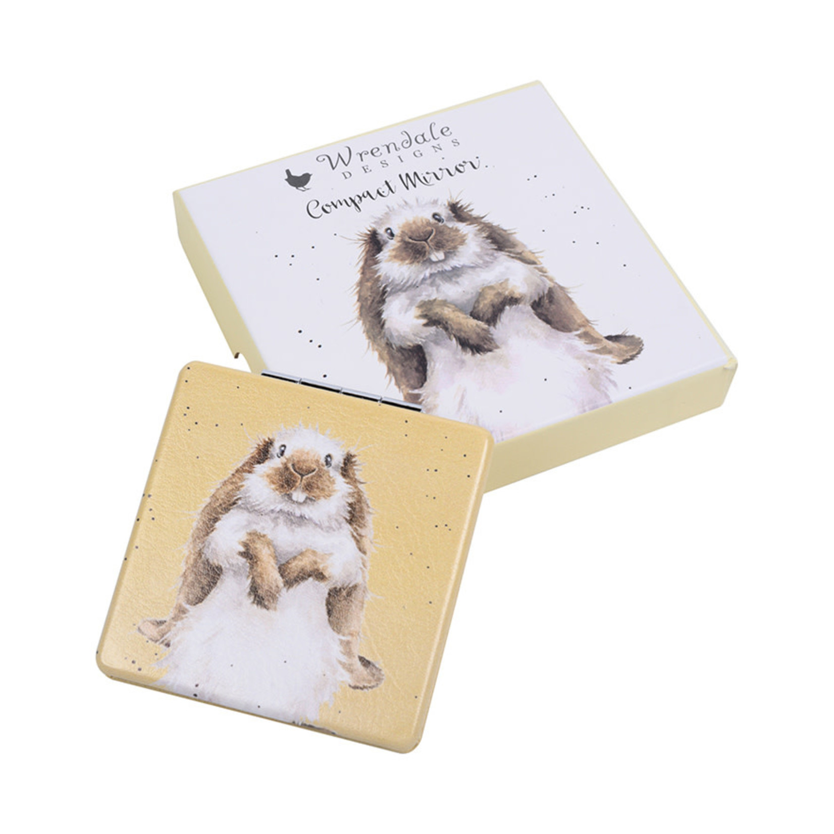 Wrendale Designs MR005 Compact Mirror - 'Earisistible' Rabbit