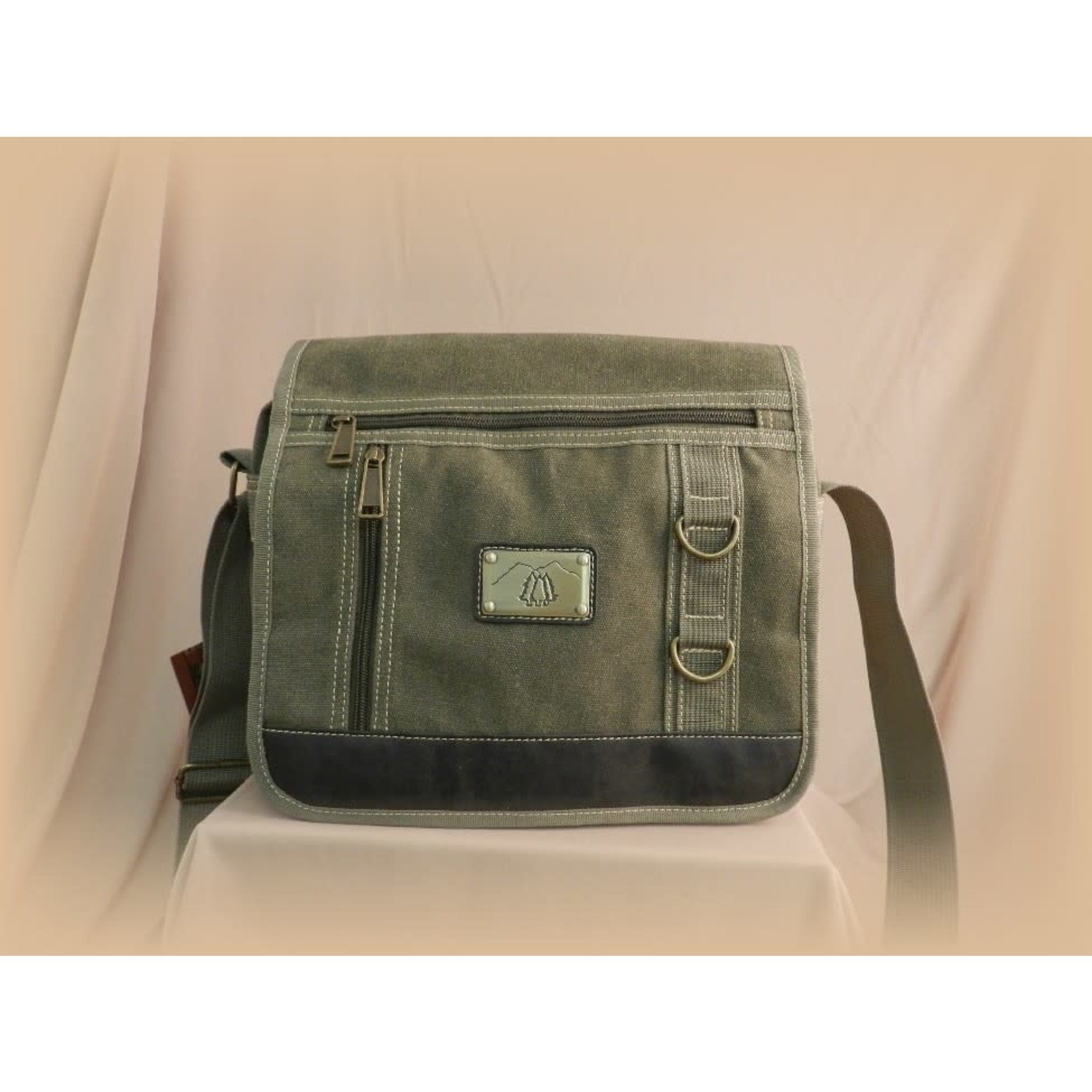 Triple Tree Canvas 3940 Green Shoulder Bag