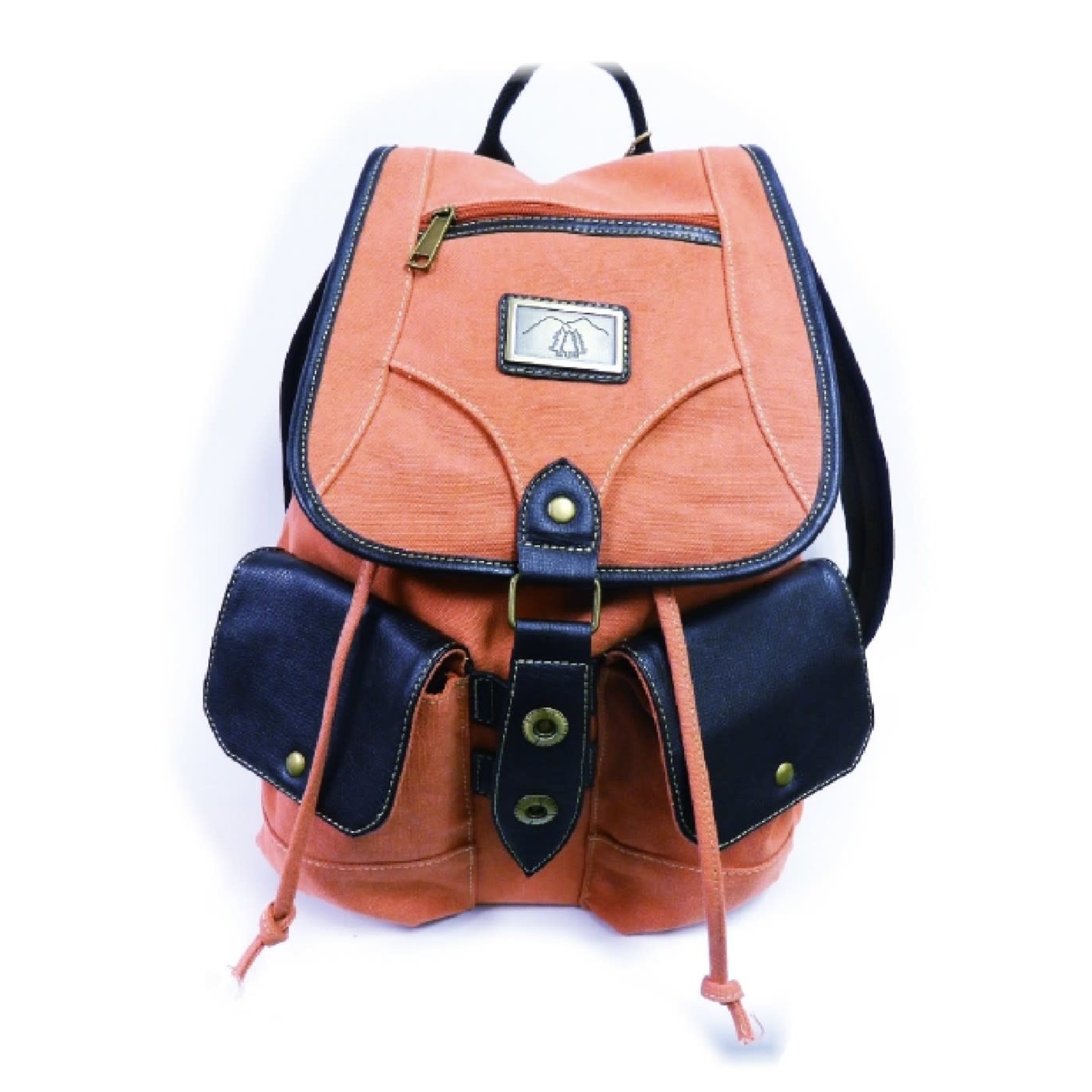 Triple Tree Canvas 3945 Coral Canvas Backpack 18.5"