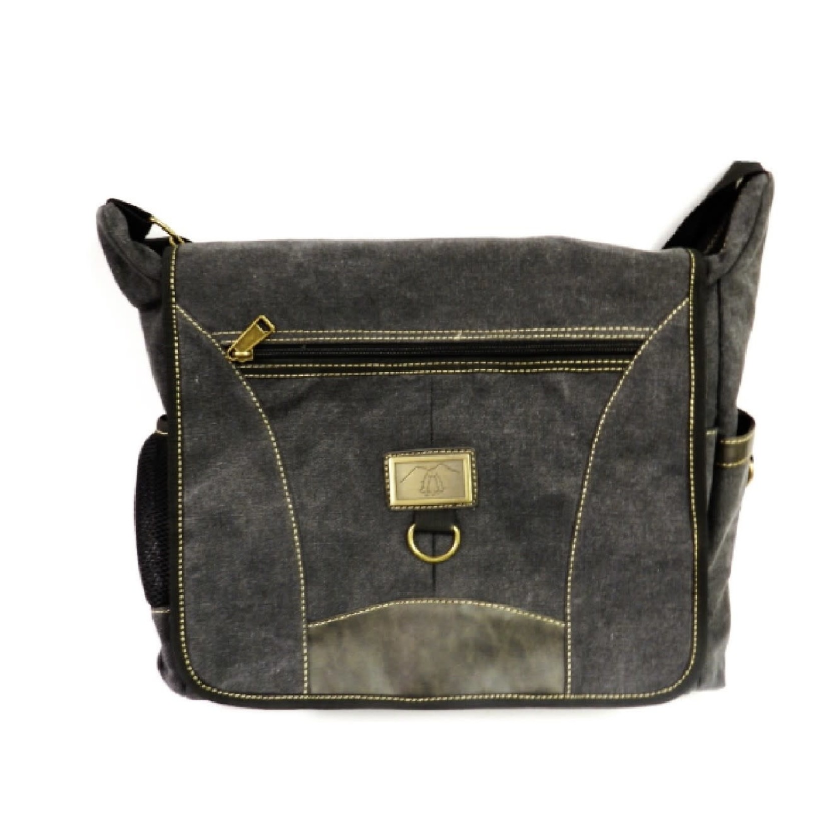 Triple Tree Canvas 3950  Charcoal Grey Shoulder Bag 14"