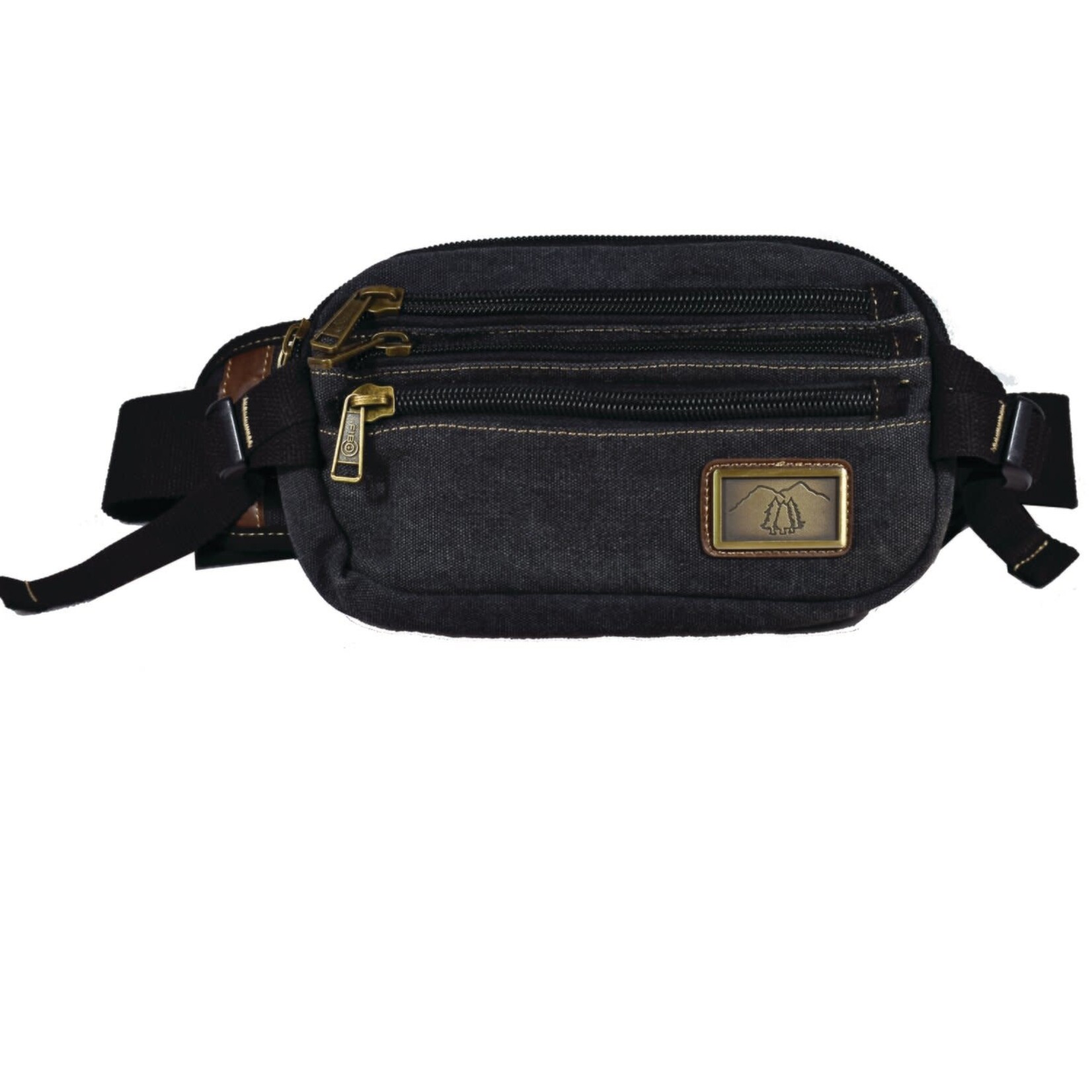 Triple Tree Canvas 3981 Charcoal Canvas Waist Bag