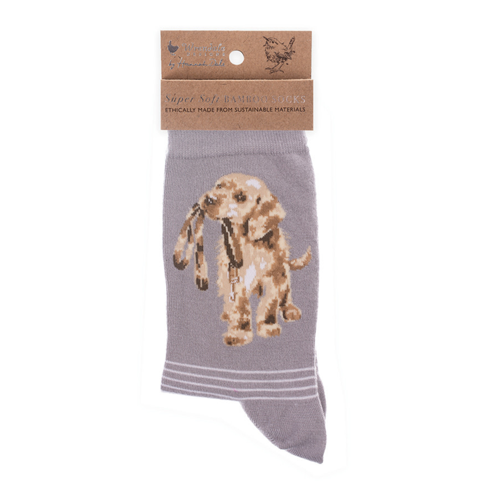 Wrendale Designs SOCK010 Socks - 'Hopeful' Labrador