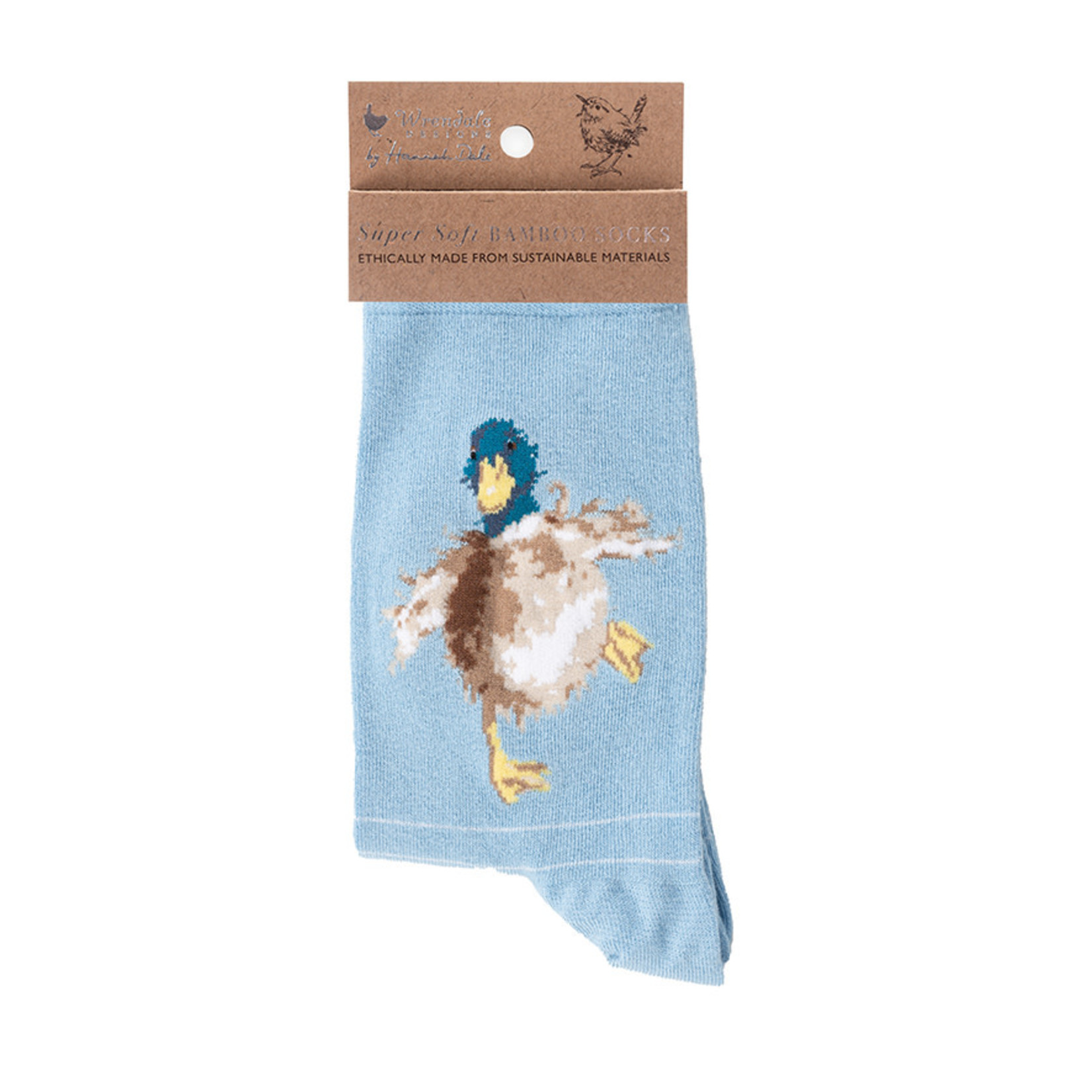 Wrendale Designs SOCK014 Socks - 'A Waddle And A Quack' Duck