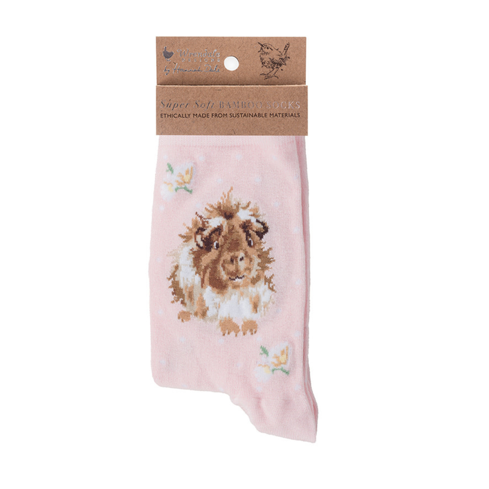 Wrendale Designs SOCK013 Socks - 'Grinny Pig' Guinea Pig