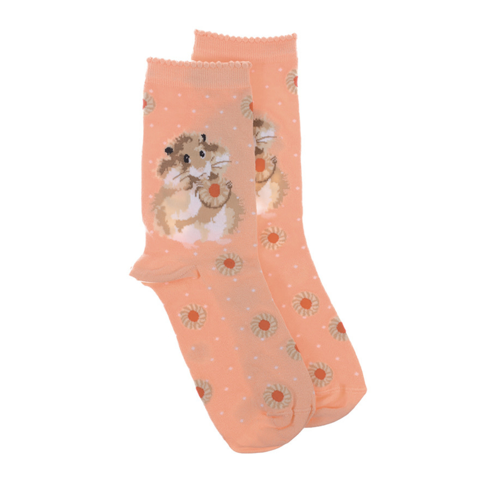 Wrendale Designs SOCK012 Socks - 'Diet Starts Tomorrow' Hamster