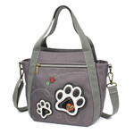 Chala Venture Mini Carryall - Paw Print - Gray