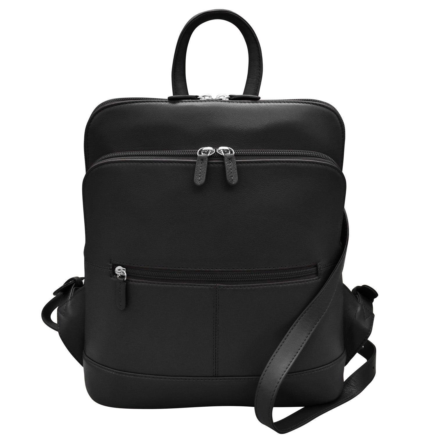 6505 Black Leather Backpack The Handbag Store