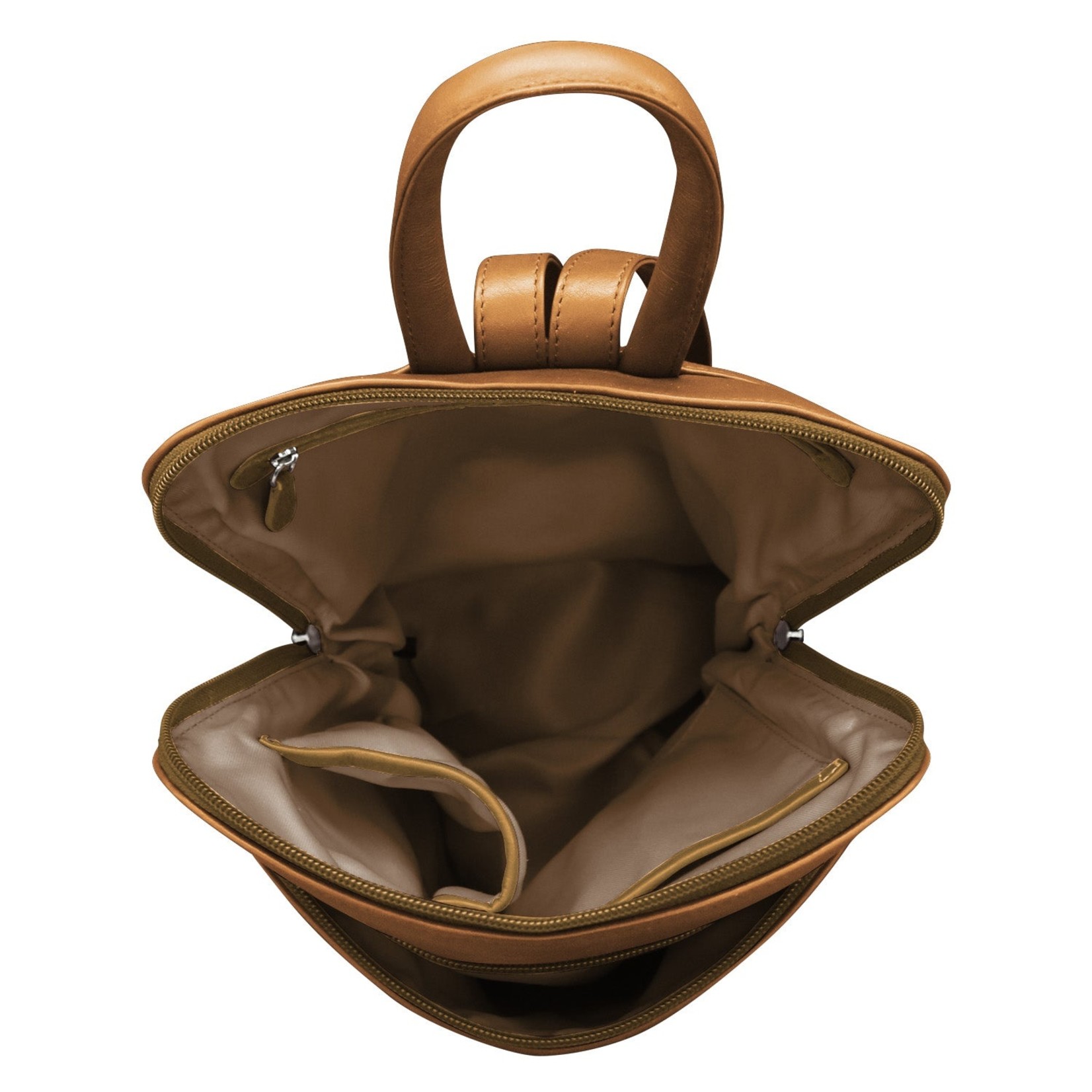 Leather Handbags and Accessories 6505 Antique Saddle - Leather Backpack