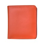Leather Handbags and Accessories 7831 Orange/Red - RFID Mini Wallet Two Toned
