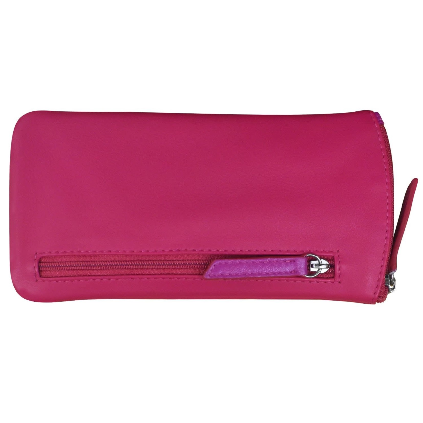 Leather Handbags and Accessories 6462 Indian Pink/Orchid - Leather Eyeglass Case