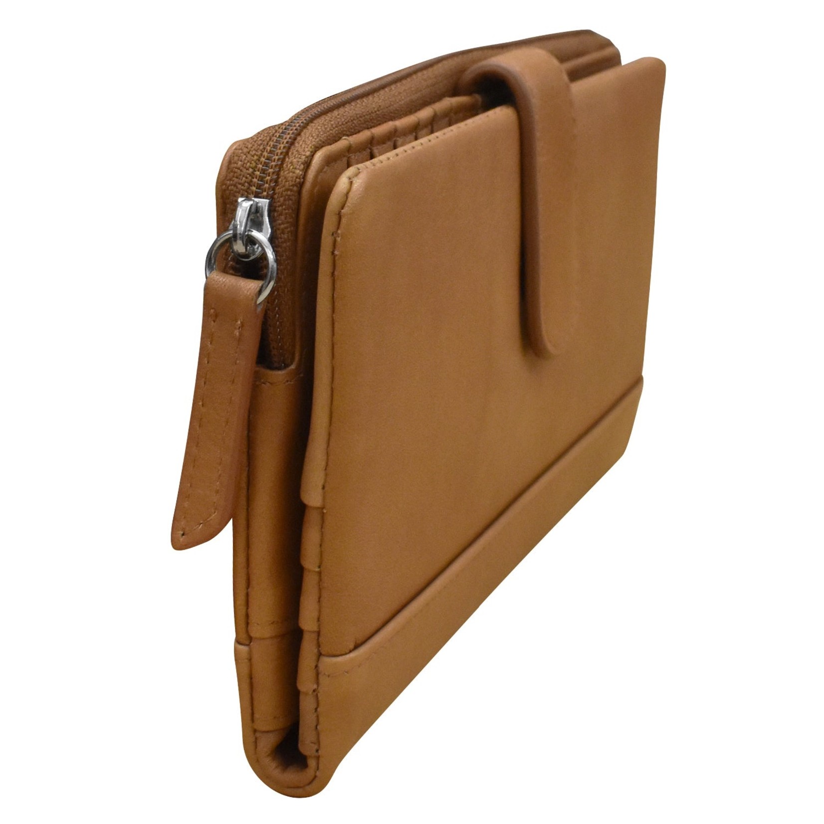 Leather Handbags and Accessories 7420 Antique Saddle - RFID Smartphone Wallet