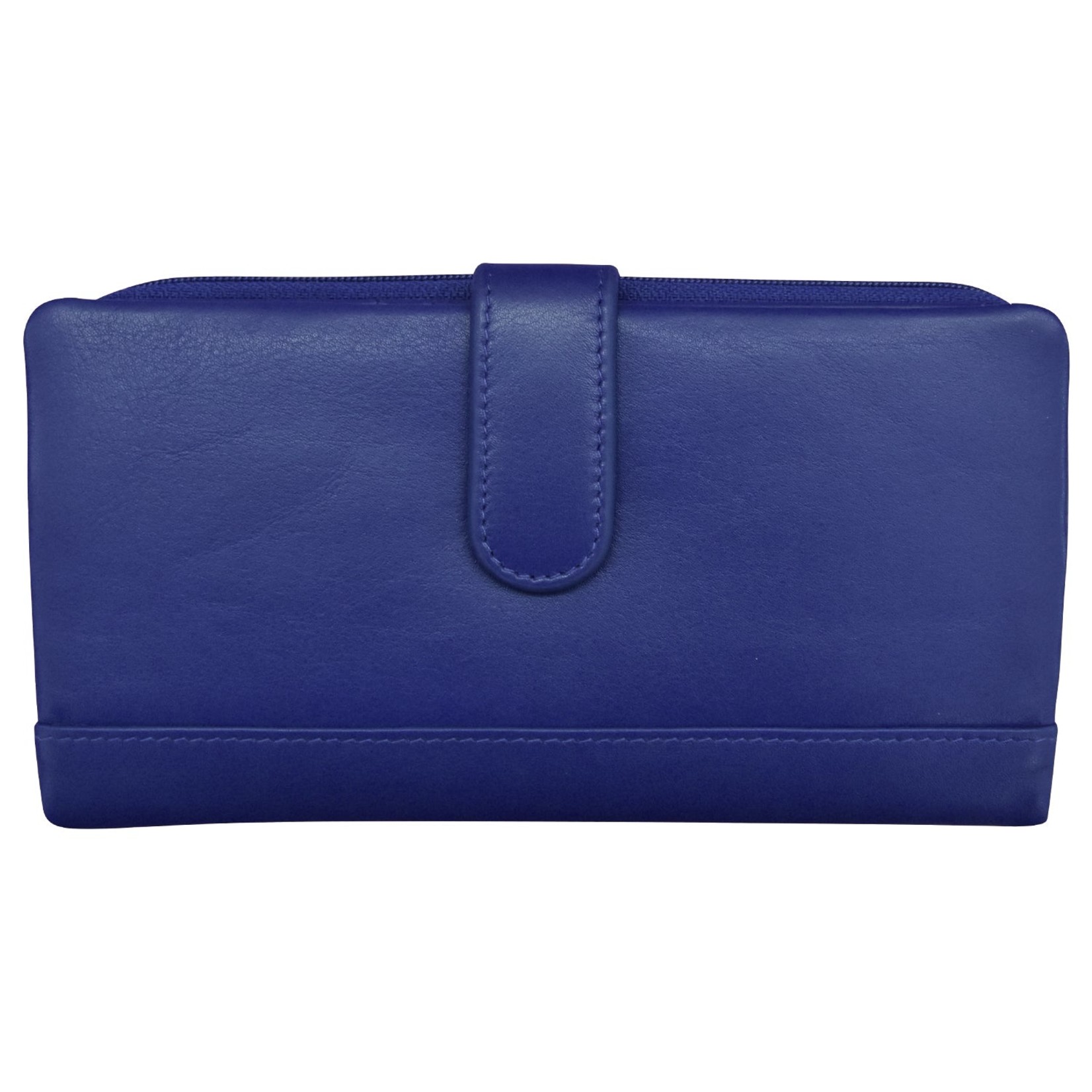 Leather Handbags and Accessories 7420 Cobalt - Leather RFID Smartphone Wallet