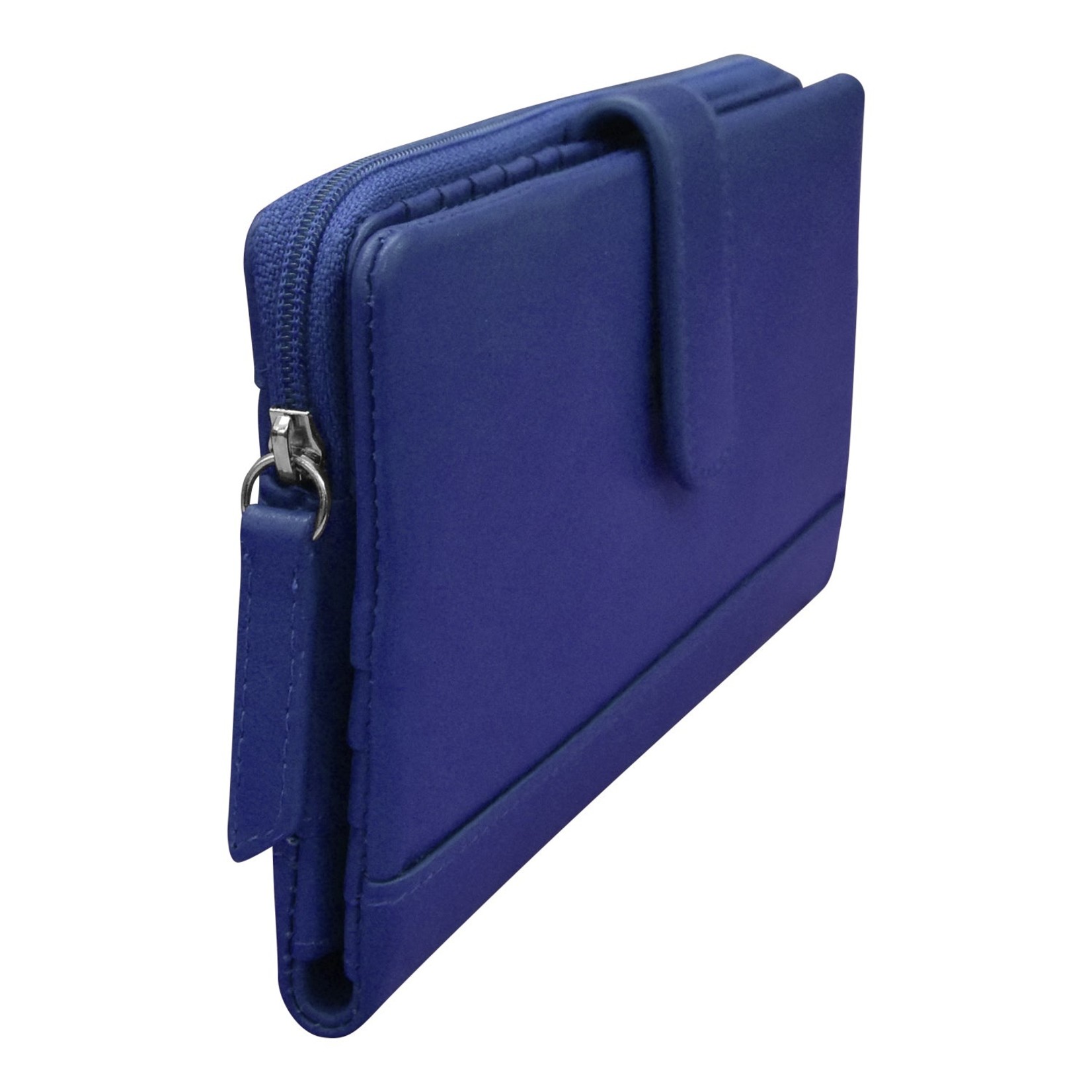 Leather Handbags and Accessories 7420 Cobalt - Leather RFID Smartphone Wallet