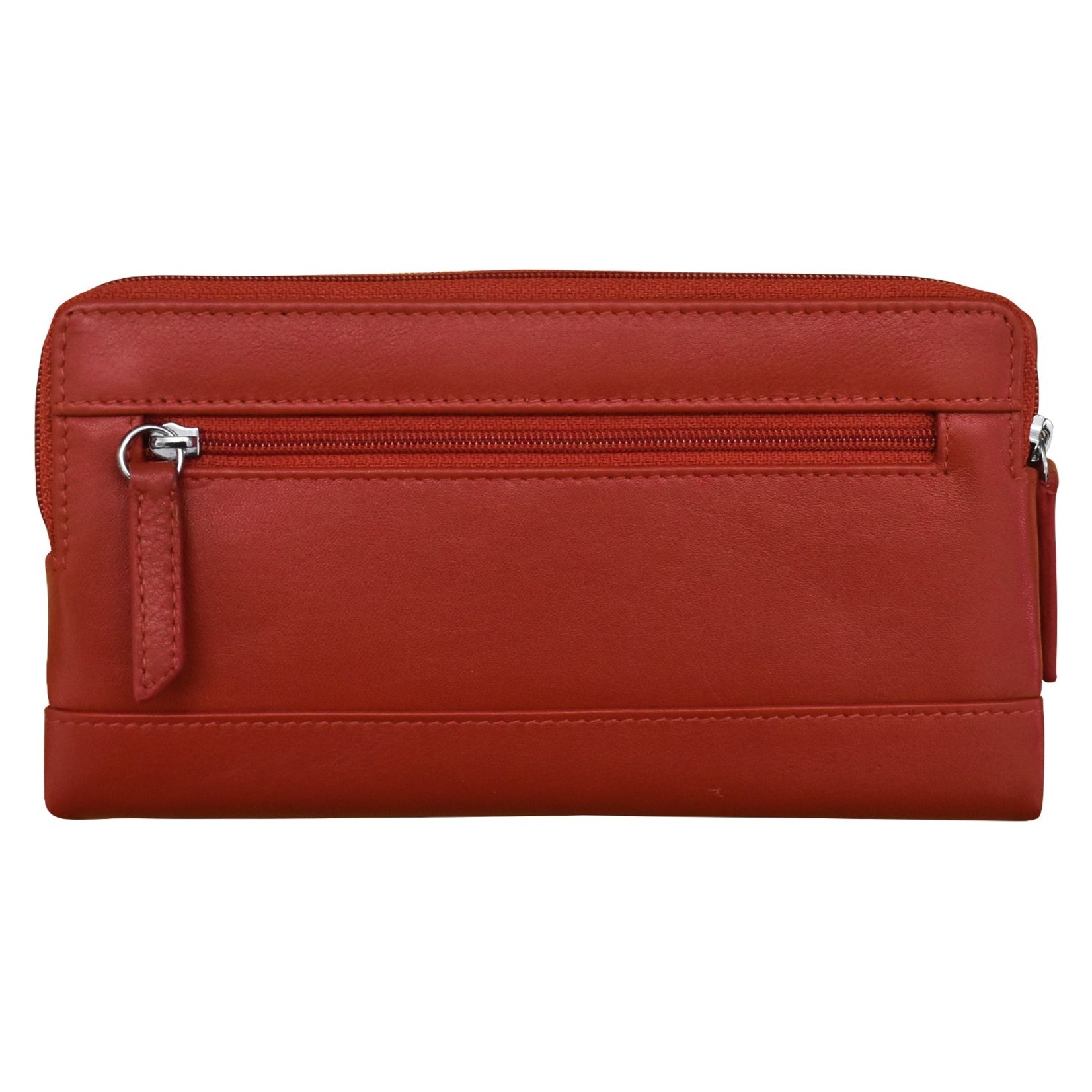 Leather Handbags and Accessories 7420 Red - RFID Smartphone Wallet