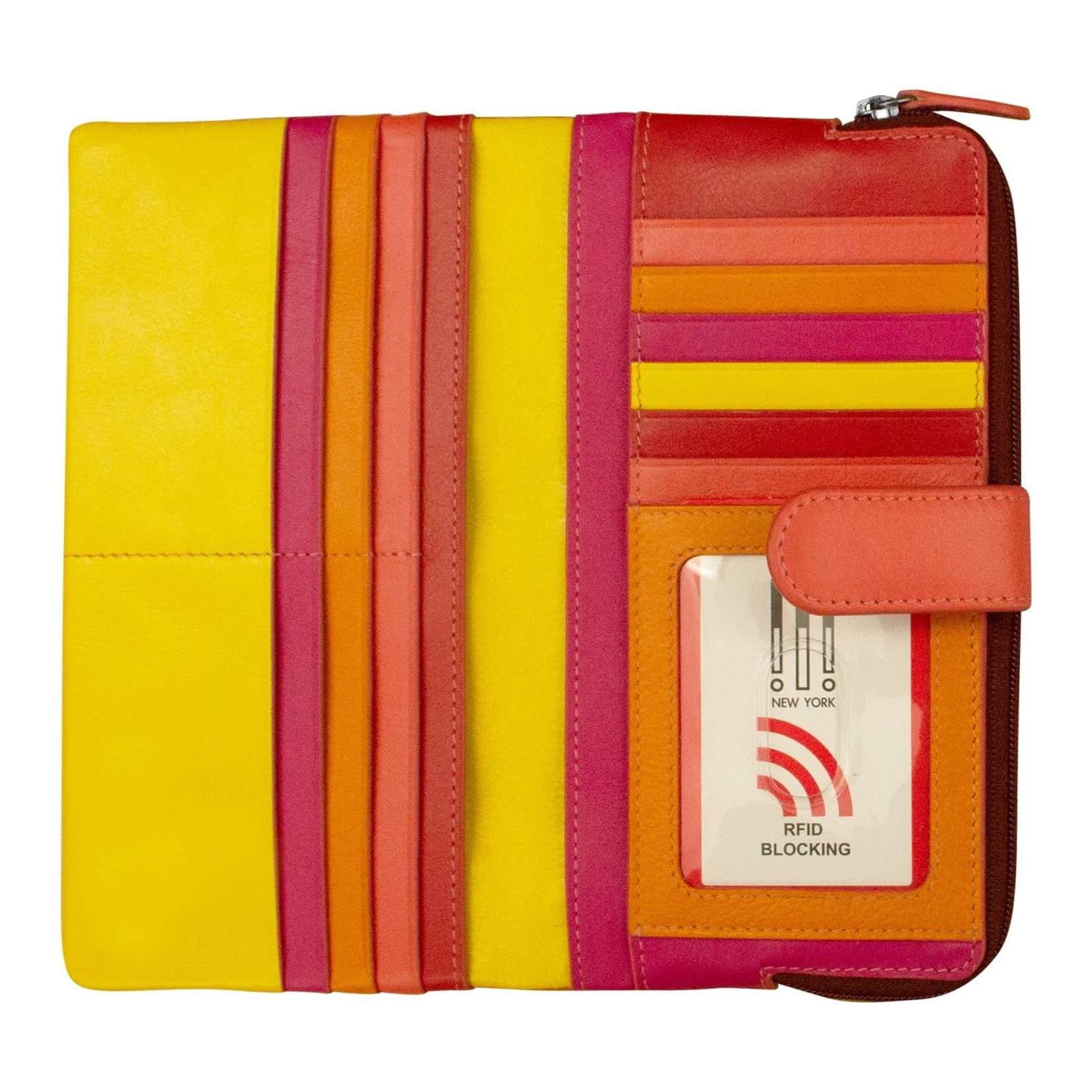 Leather Handbags and Accessories 7420 Sunset Multi - RFID Smartphone Wallet