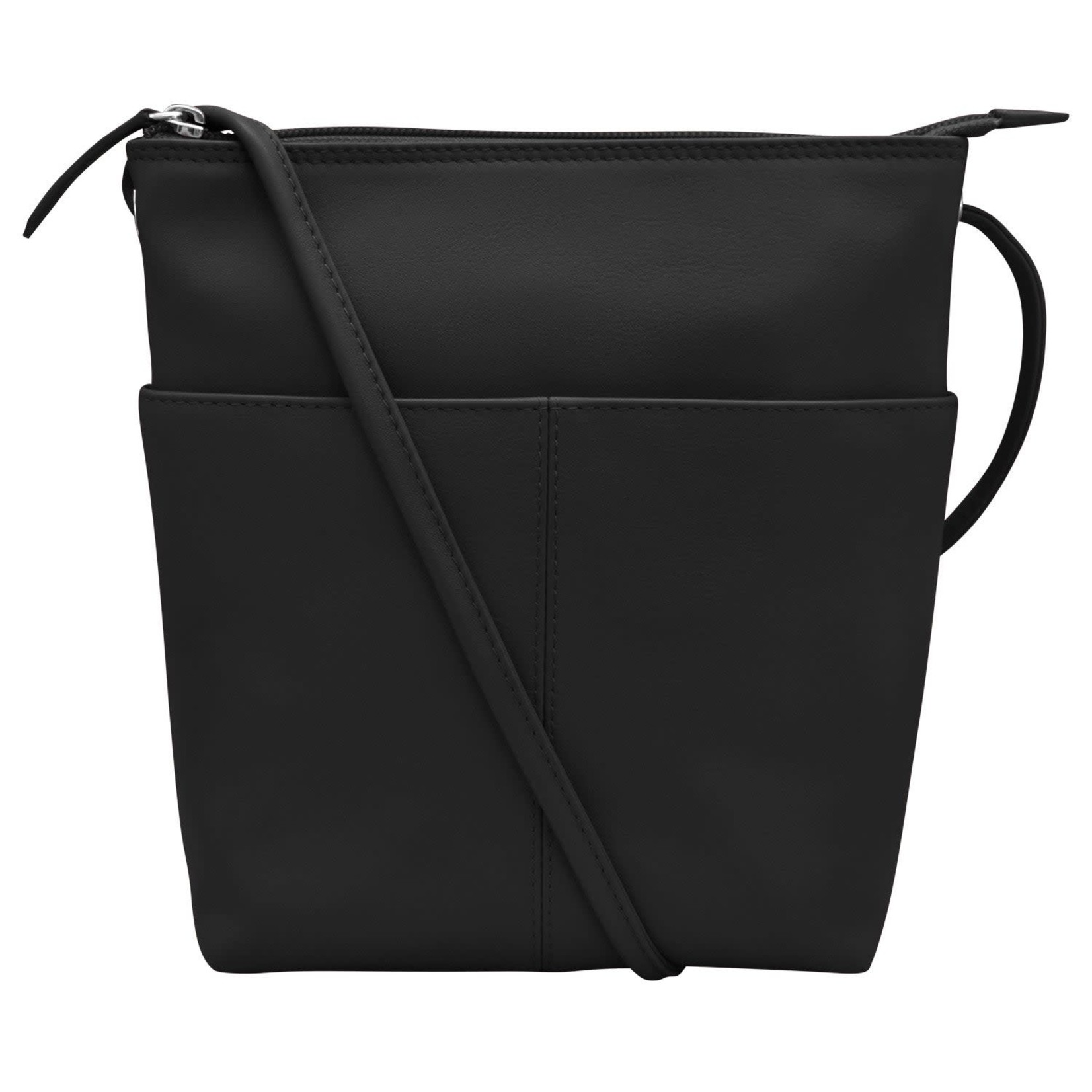 Leather Handbags and Accessories 6661 Black - Midi Sac