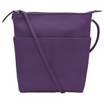Leather Handbags and Accessories 6661 Purple - Midi Sac
