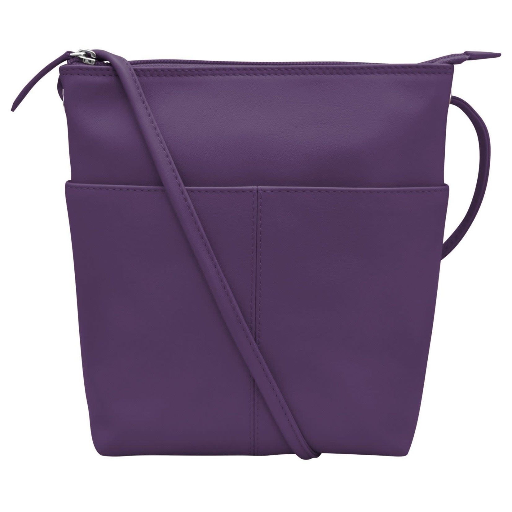 Leather Handbags and Accessories 6661 Purple - Midi Sac